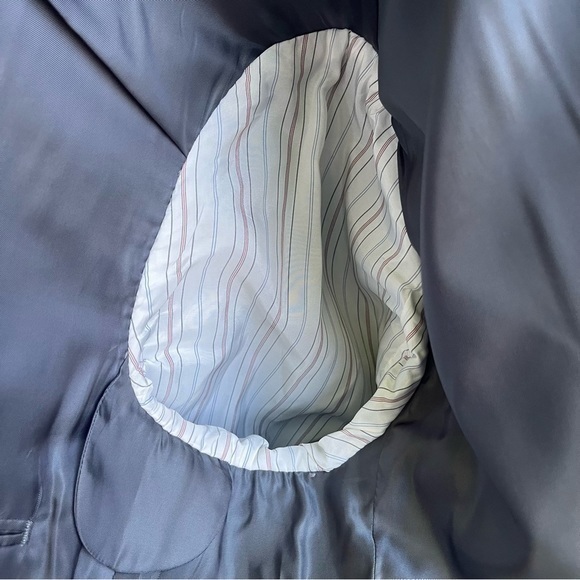 RRL Ralph Lauren Wool Jacket‎ Coat Blazer Gray W/Blue Plaid 42R ?See Description - Picture 8 of 12